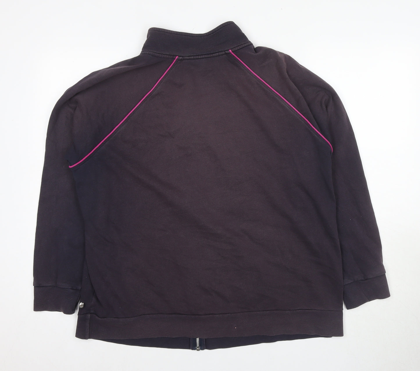 Debenhams Women's Black Full Zip Sweatshirt, Size 20