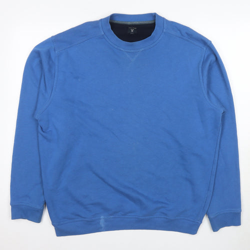 James Pringle Men's Blue Crew Neck Sweatshirt L