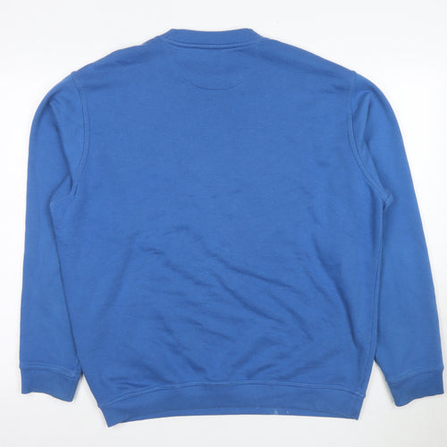 James Pringle Men's Blue Crew Neck Sweatshirt L