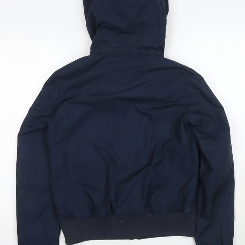 Brooks Brothers Boys Blue Bomber Jacket S, Hooded Casual