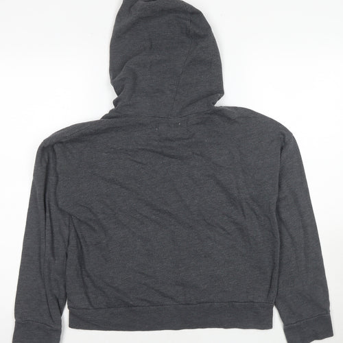 Hollister Women's Grey M Pullover Hoodie Logo
