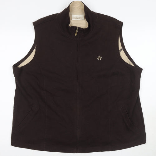 Ann Harvey Women's Black Zip Waistcoat Size 22