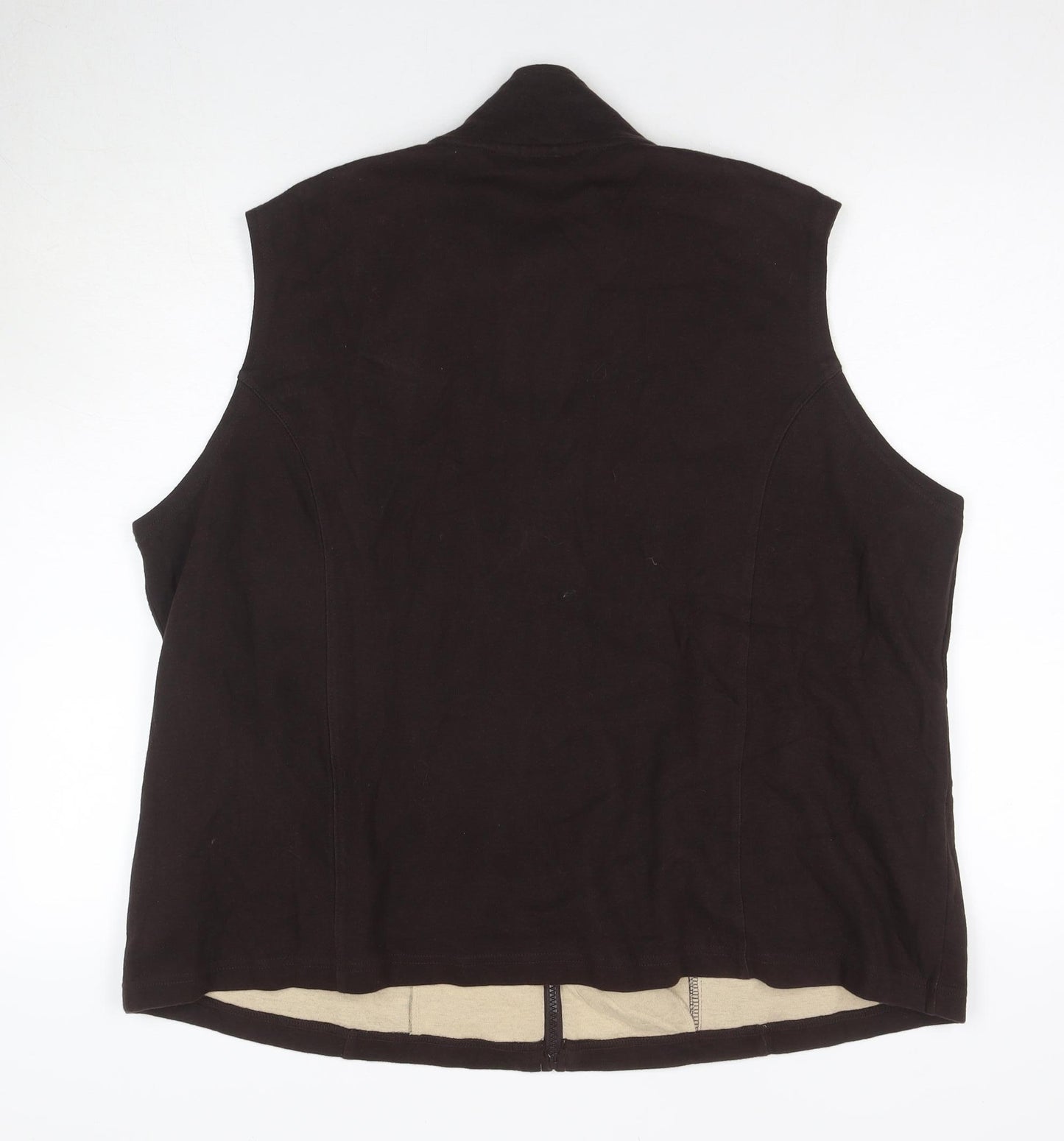 Ann Harvey Women's Black Zip Waistcoat Size 22