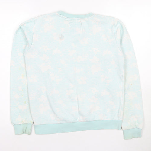 Lee Cooper Girls Blue Sweatshirt Pullover 13-14 Years Graphic