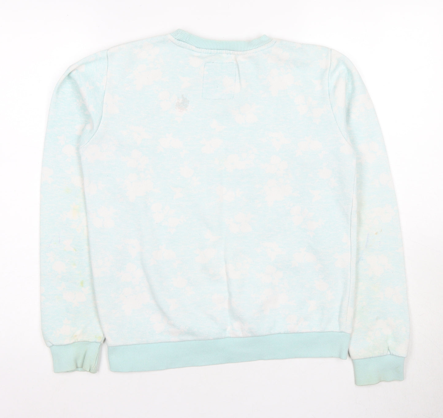 Lee Cooper Girls Blue Sweatshirt Pullover 13-14 Years Graphic