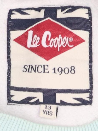 Lee Cooper Girls Blue Sweatshirt Pullover 13-14 Years Graphic