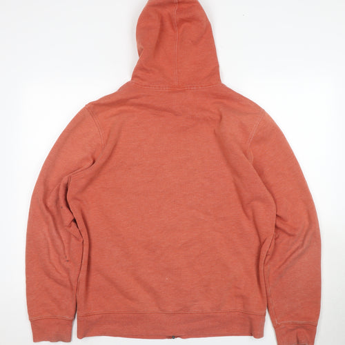 Oakley Men's Orange Full Zip Hoodie, Size M