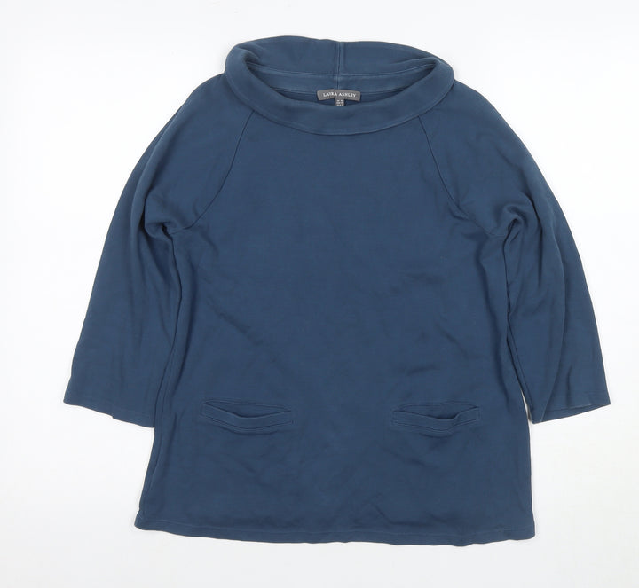 Laura Ashley Women's Blue Tunic T-Shirt Size 10