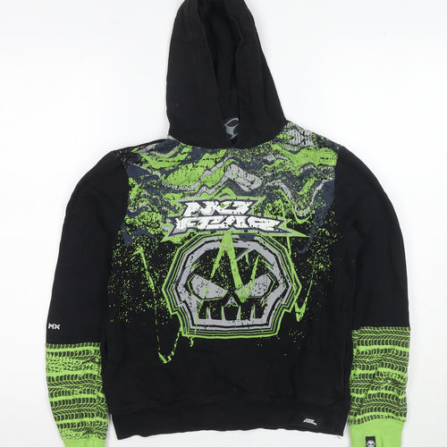 No Fear Boys Pullover Hoodie, Black, Size 13, Skateboarding