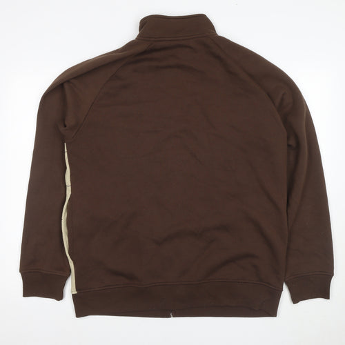 Billabong Men's Full Zip Sweatshirt Brown Beige 11