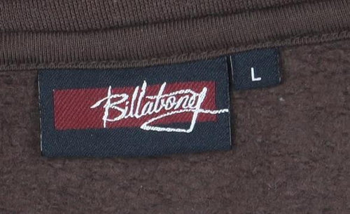 Billabong Men's Full Zip Sweatshirt Brown Beige 11