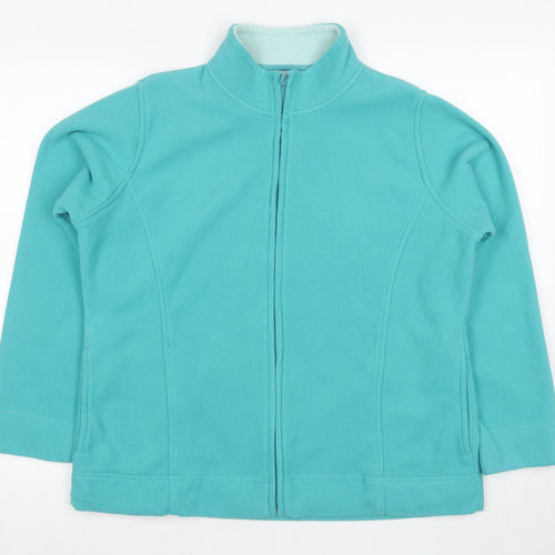 EWM Women's Blue Fleece Jacket L Casual Spring