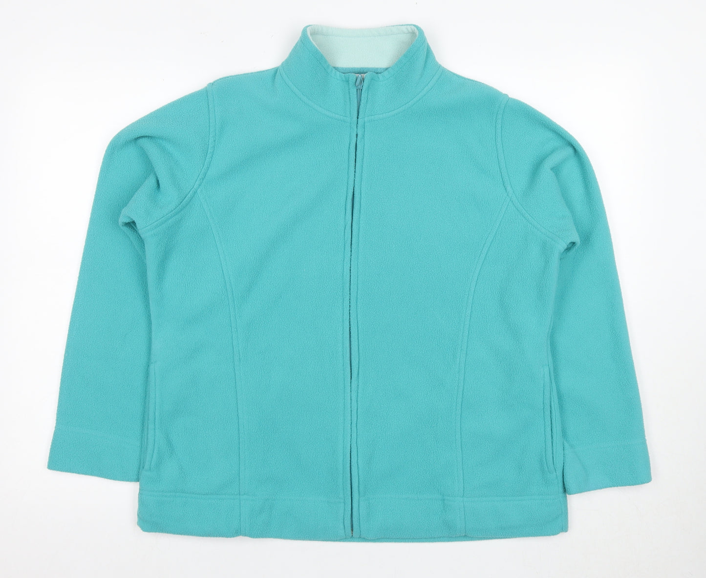 EWM Women's Blue Fleece Jacket L Casual Spring