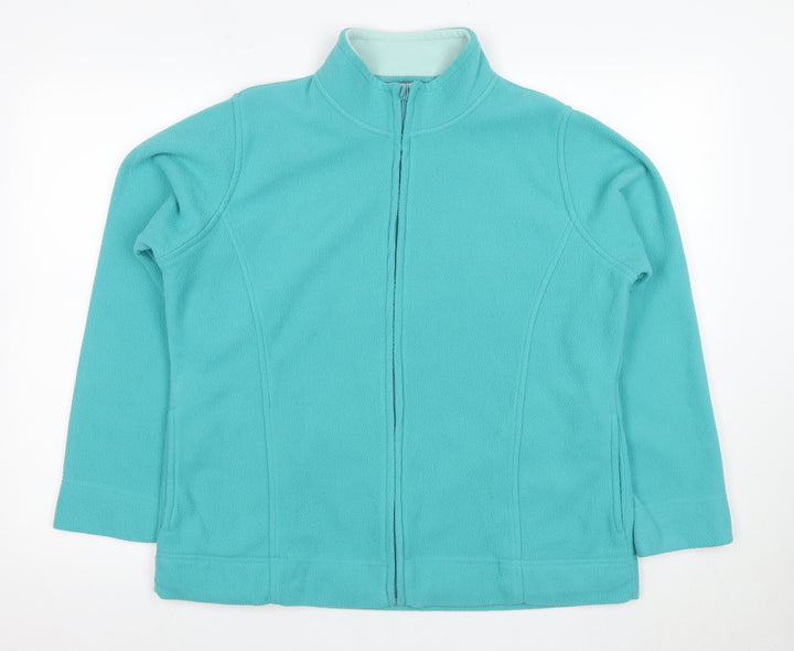 EWM Women's Blue Fleece Jacket L Casual Spring
