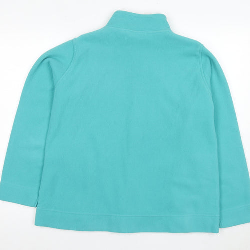 EWM Women's Blue Fleece Jacket L Casual Spring