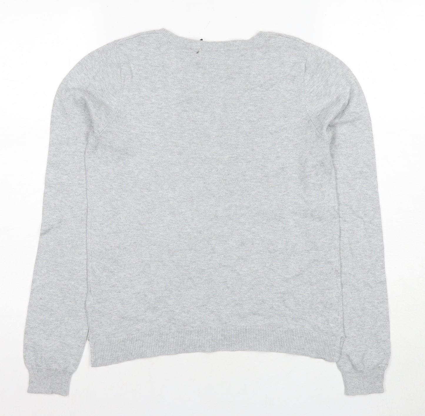 Oasis Women's Grey Studded Pullover Jumper XS