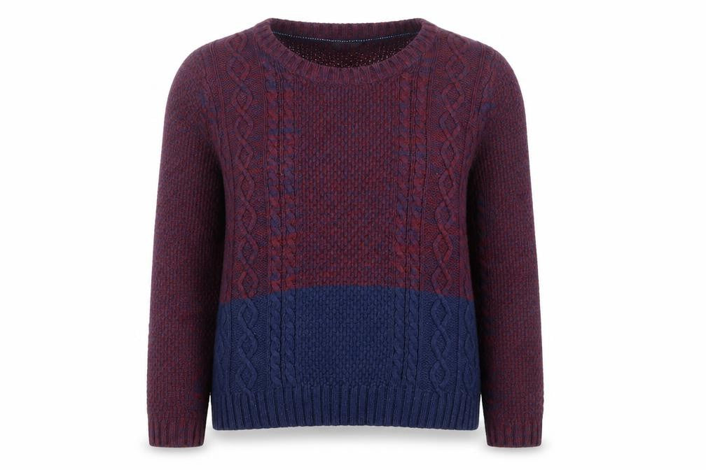 Front view of FatFace Women's Cable-Knit Jumper Multicoloured, size 14
