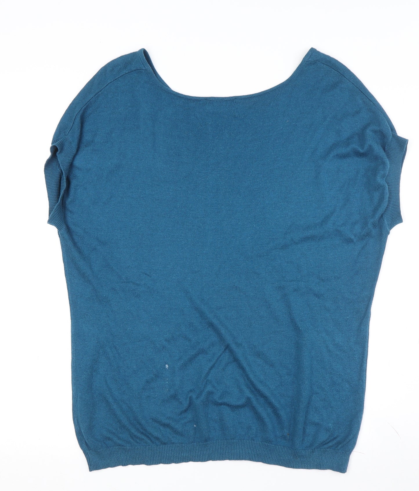 Klass Women's Blue Polka Dot Pullover Jumper M