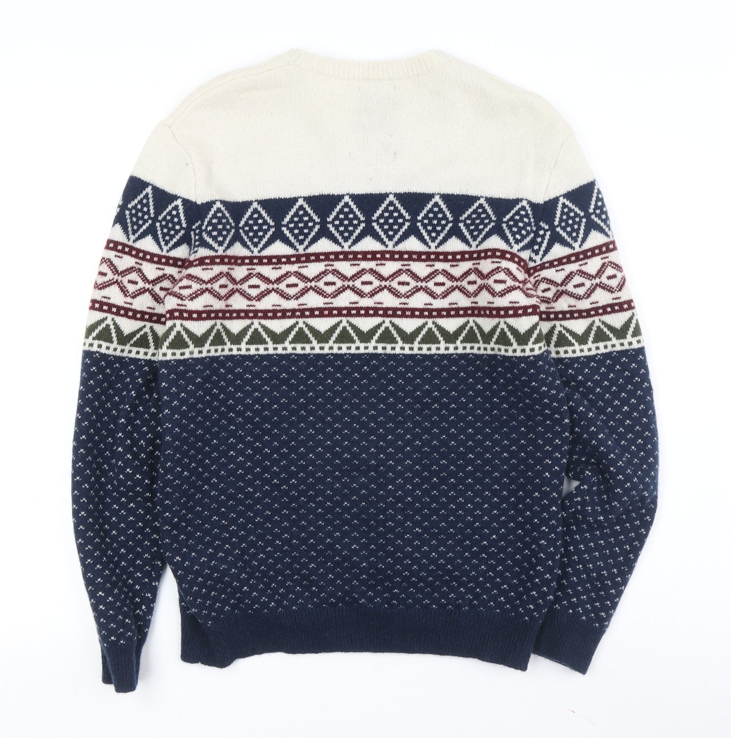 Melka Men's Multicoloured M Fair Isle Pullover Jumper