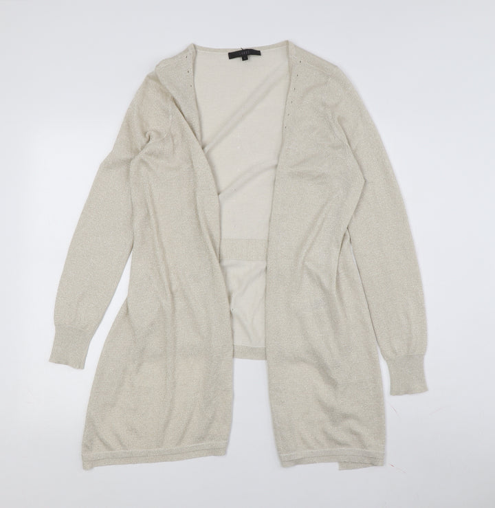 Coast Women's Beige Cardigan Medium Knit Casual