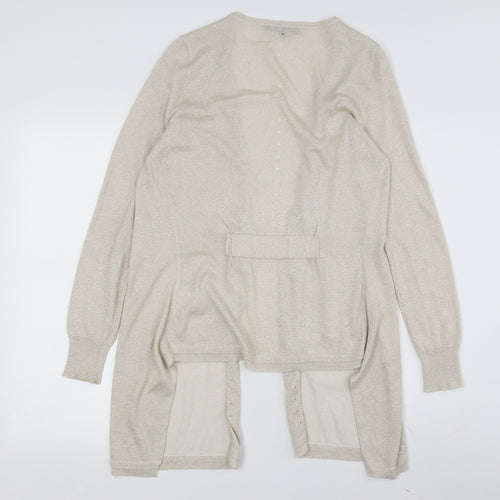 Coast Women's Beige Cardigan Medium Knit Casual