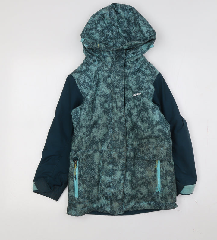 Decathlon Unisex Kids Blue Ski Jacket 5-6 Years Waterproof