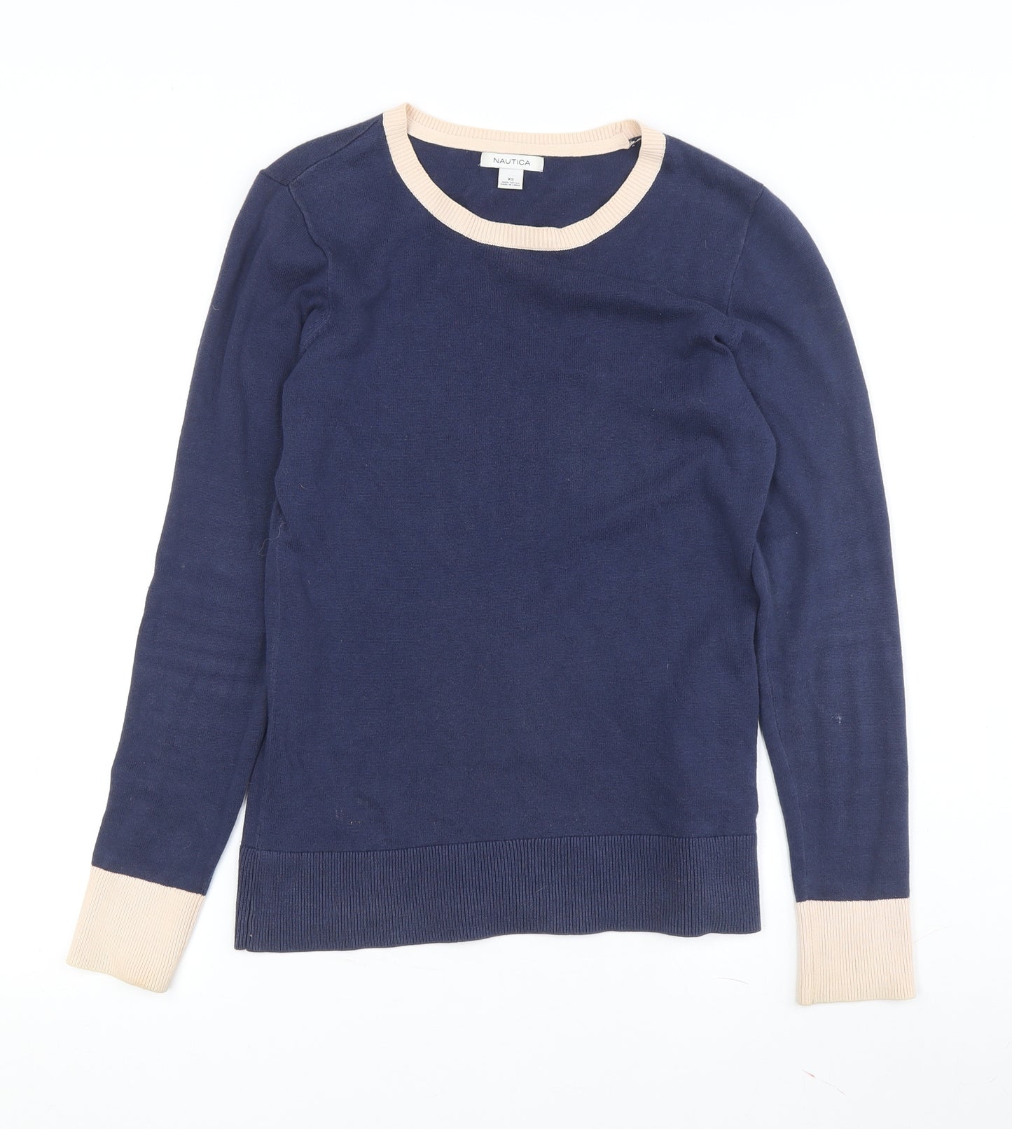 Nautica Women's Blue XS Crew Neck Pullover Jumper