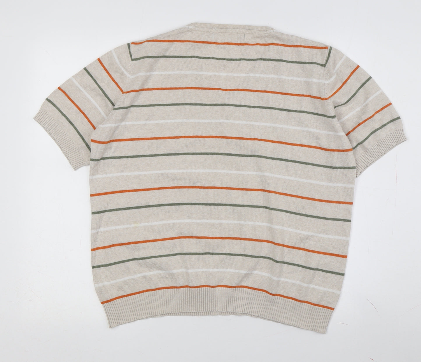 Wee Women's Beige V-Neck Henley Jumper, Size M