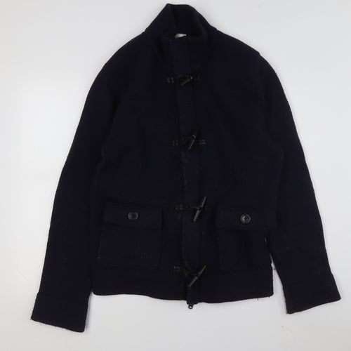 Gap Men's Blue XL Knit Wool Toggle Jacket