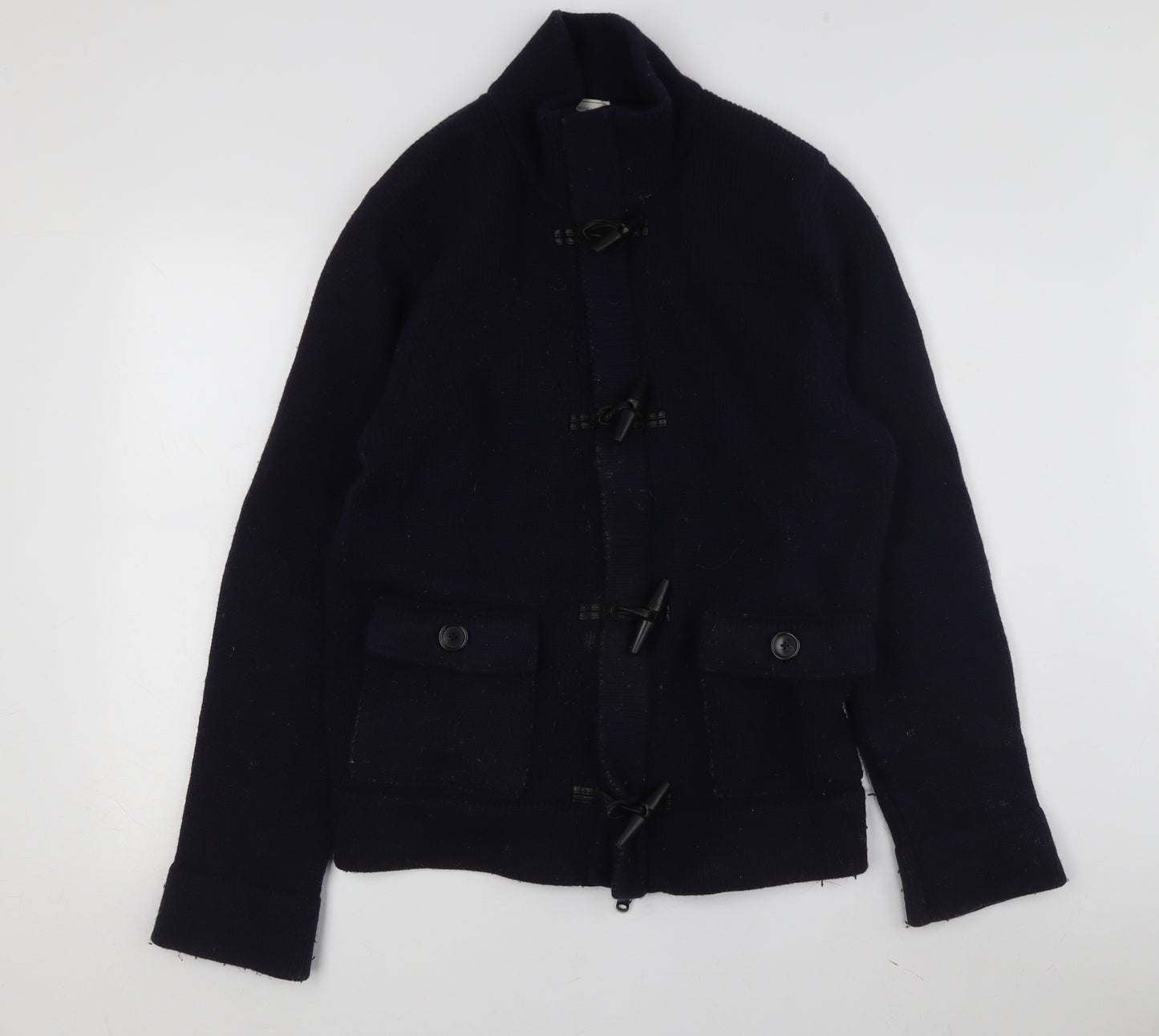 Gap Men's Blue XL Knit Wool Toggle Jacket