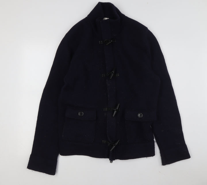 Gap Men's Blue XL Knit Wool Toggle Jacket