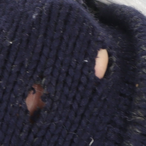 Gap Men's Blue XL Knit Wool Toggle Jacket