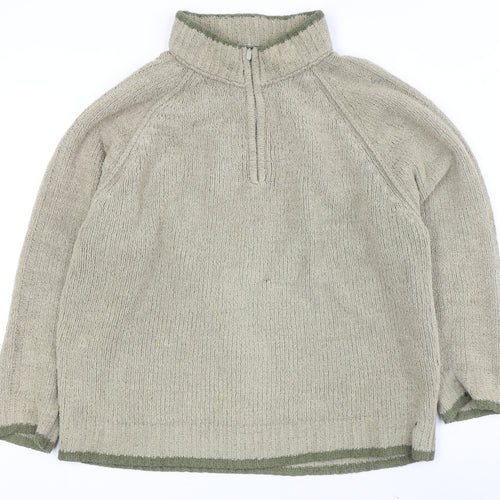 Peter Storm Men's Beige 1/4 Zip Fleece Sweatshirt M