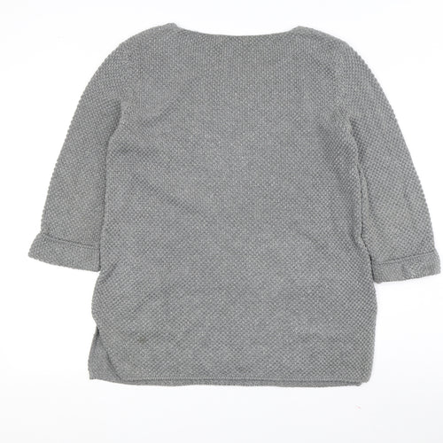 Monari Women's Grey Tunic Jumper Size 14