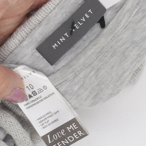 Mint Velvet Women’s Grey Cowl Neck Pullover Jumper Size 10