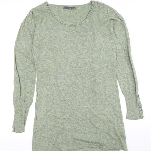 Mint Velvet Women's Green Tunic Jumper, Size 12