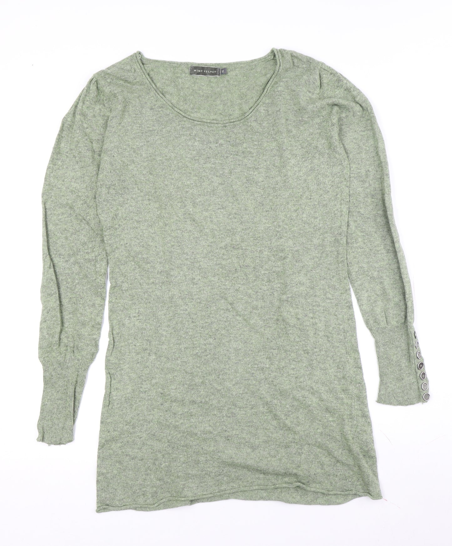 Mint Velvet Women's Green Tunic Jumper, Size 12