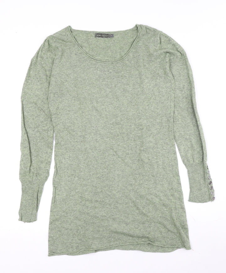 Mint Velvet Women's Green Tunic Jumper, Size 12