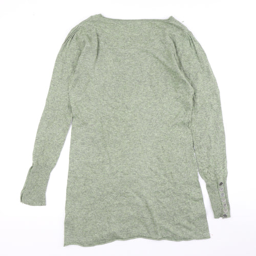 Mint Velvet Women's Green Tunic Jumper, Size 12