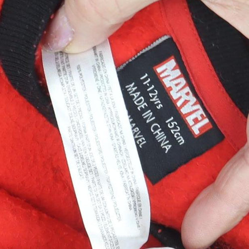 Marvel Girls Red Pullover Fleece Sweatshirt - 11-12 Years