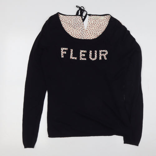 La p'tite étoile Women's Black Pullover Jumper S