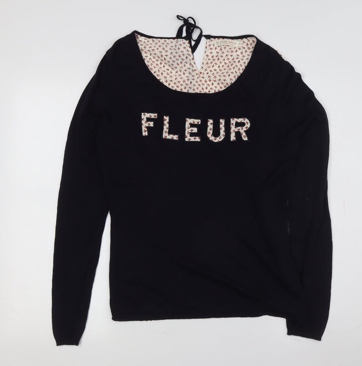 La p'tite étoile Women's Black Pullover Jumper S