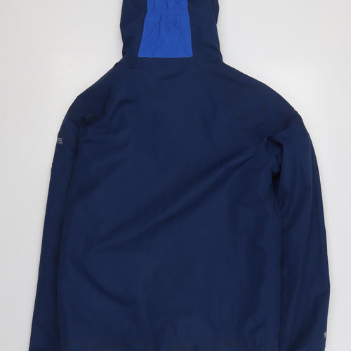 Regatta Boys Blue Parka Jacket 15-16 Years Hooded Waterproof
