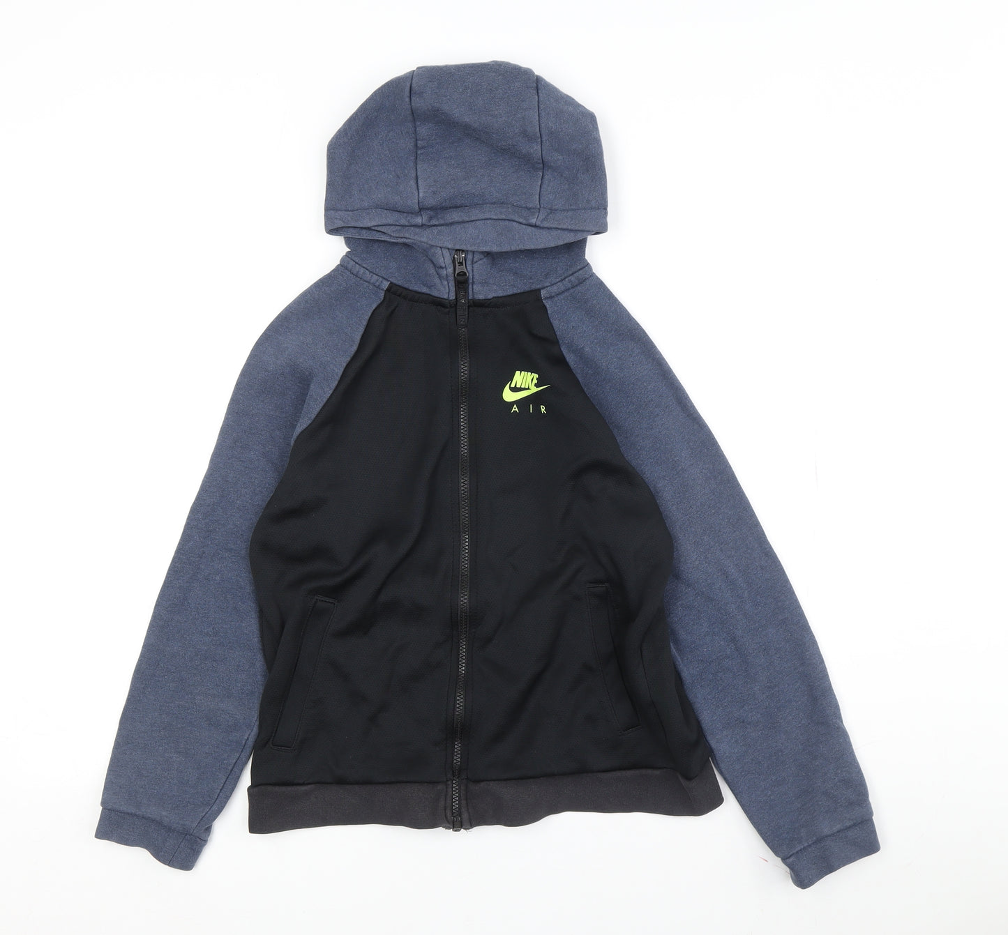 Nike Boys Full Zip Black Hoodie, Age 12-13, Casual Sporty Outfit