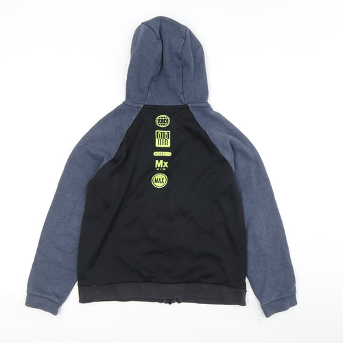 Nike Boys Full Zip Black Hoodie, Age 12-13, Casual Sporty Outfit