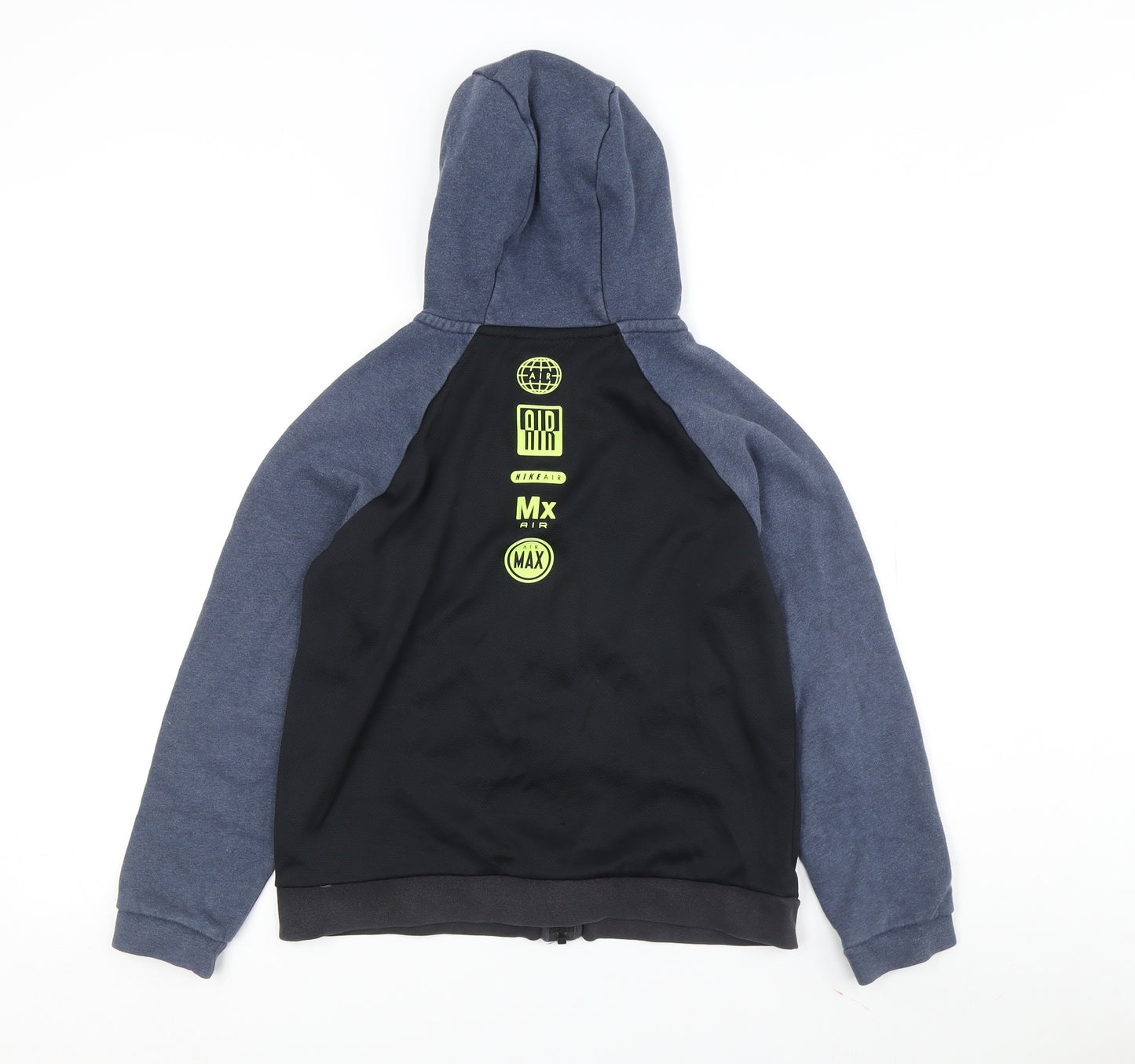 Nike Boys Full Zip Black Hoodie, Age 12-13, Casual Sporty Outfit