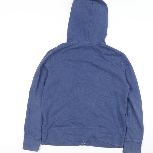GAP Girls Blue Sequin Logo Hoodie L - Full Zip, Casual Wear