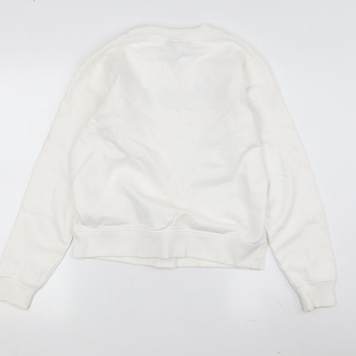 Champion White Unisex Pullover Sweatshirt S
