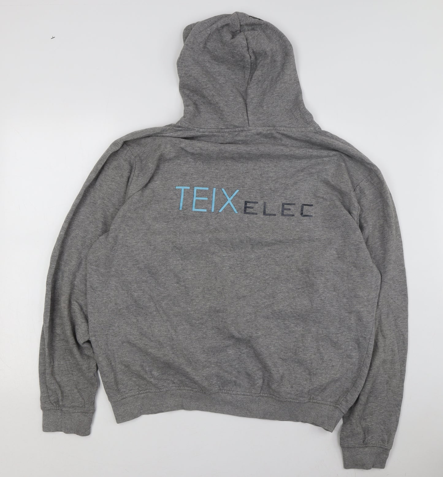 Kappa Men's Grey Pullover Hoodie XL Logo Accents