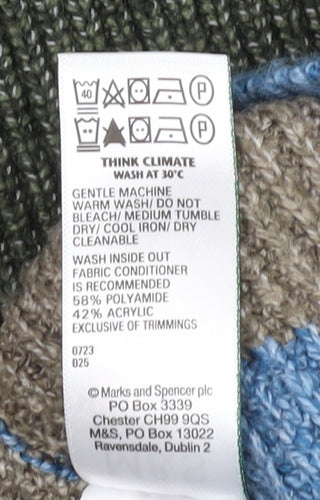 Marks and Spencer Men’s Blue 2XL Striped Pullover Jumper